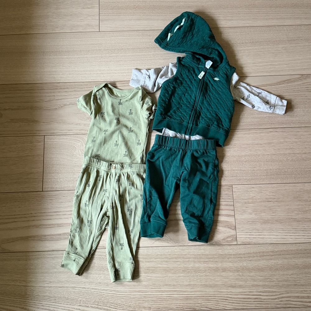 Carter's Light Green Baby Outfit